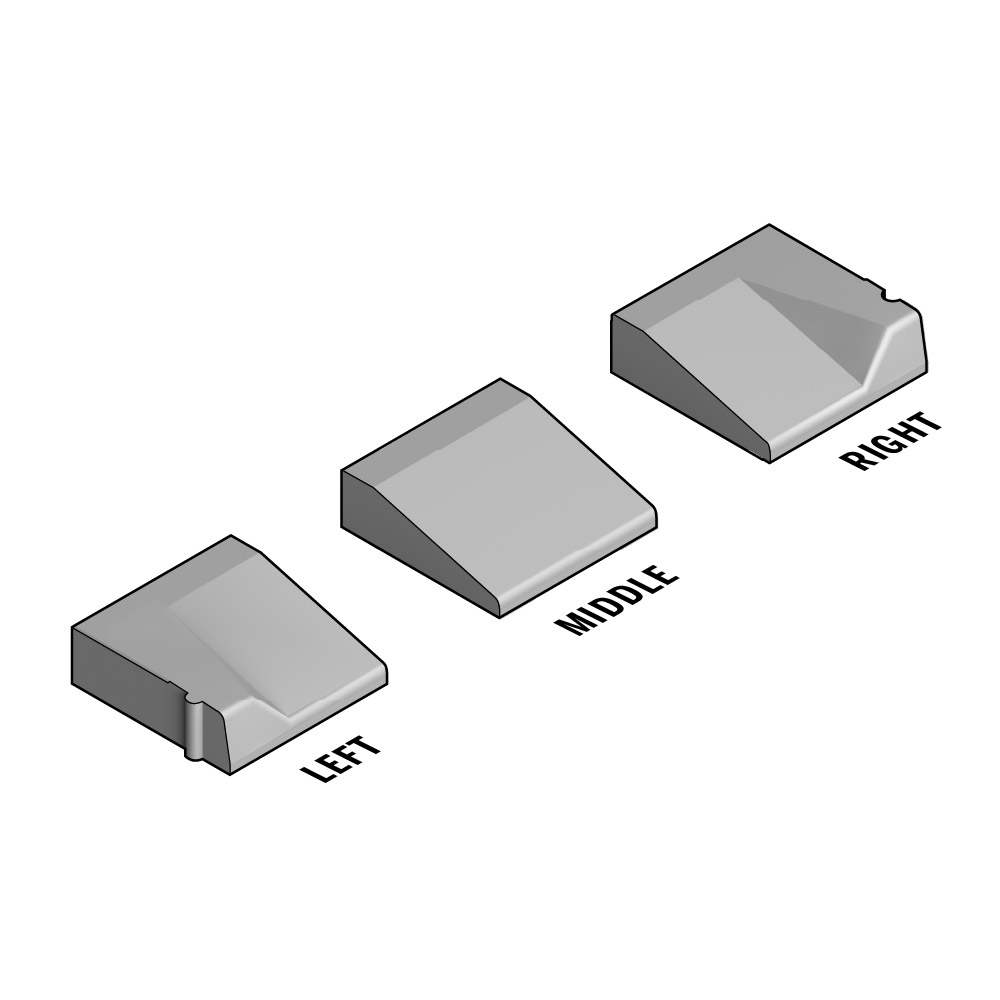 Entry Kerb 180-200 | 500x160 | L-500 | Middle | Slope | SQ - Image 2