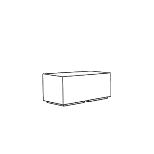 Box | Backless Bench | Straight | 100 | 1m Length