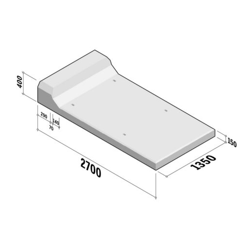 Bump Block | Carrier | 1350x2700x150-400