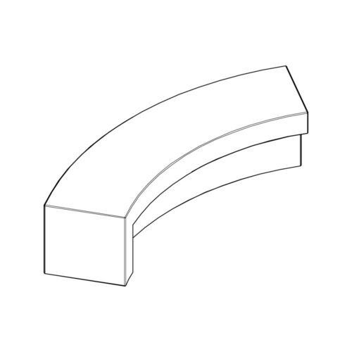 Comu | Backless Bench | Concave LH End