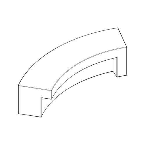 Comu | Backless Bench | Concave RH End