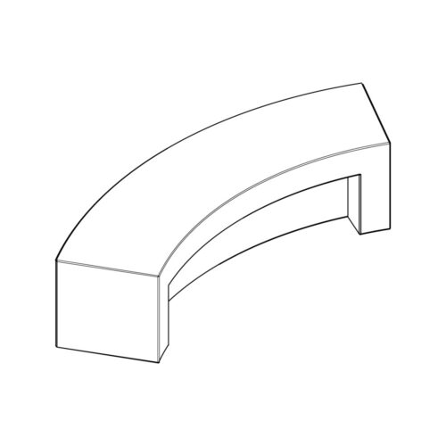 Comu | Backless Bench | Concave Stand-alone