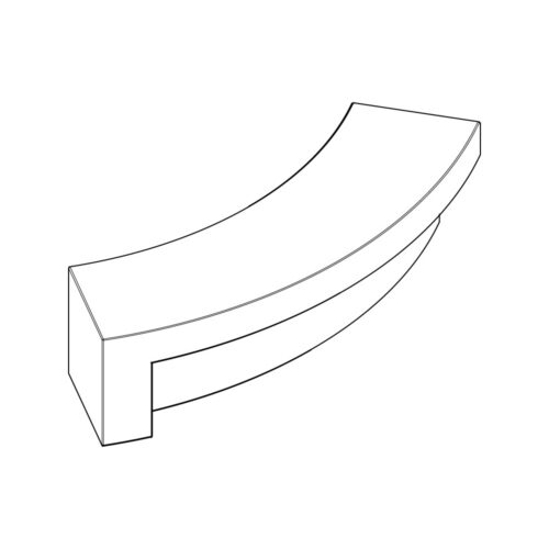 Comu | Backless Bench | Convex LH End