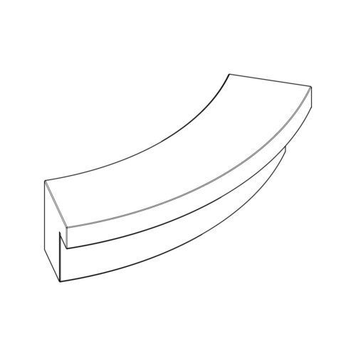 Comu | Backless Bench | Convex Middle