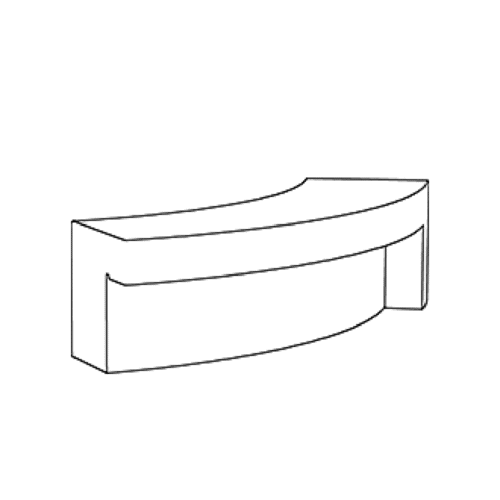 Comu | Backless Bench | Convex RH End