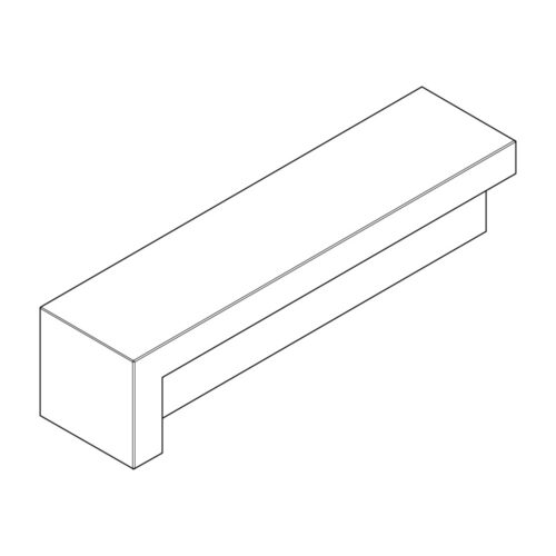 Comu | Backless Bench | Straight LH End