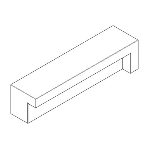 Comu | Backless Bench | Straight RH End