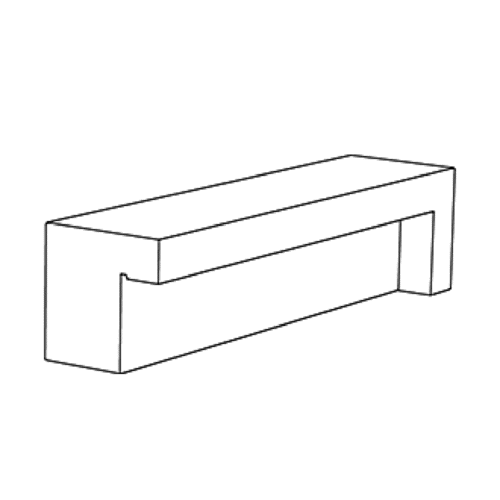 Comu | Backless Bench | Straight RH End