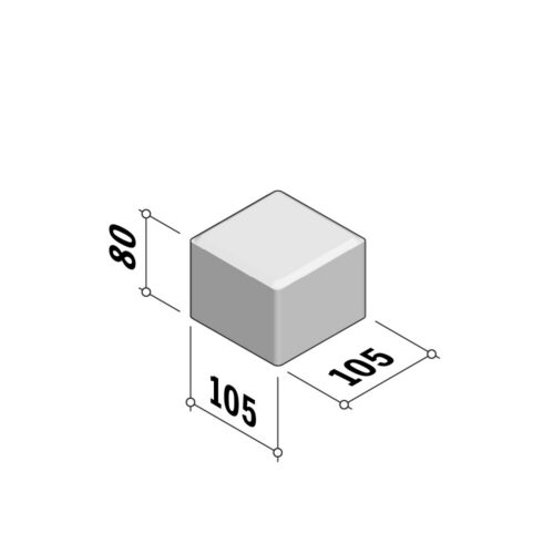 Drain | Half 105x105 | 80mm Thick