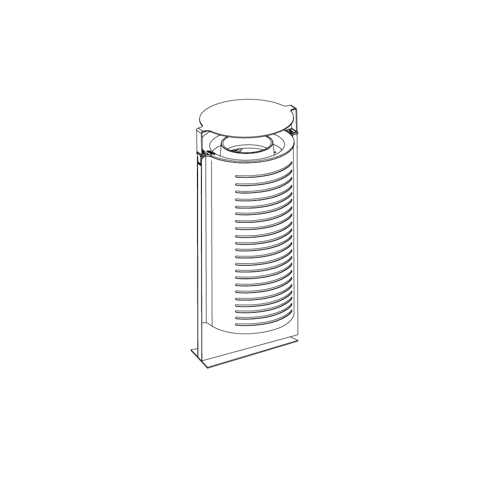Gruss | Litter Bin | 63L With Lid + Ashtray