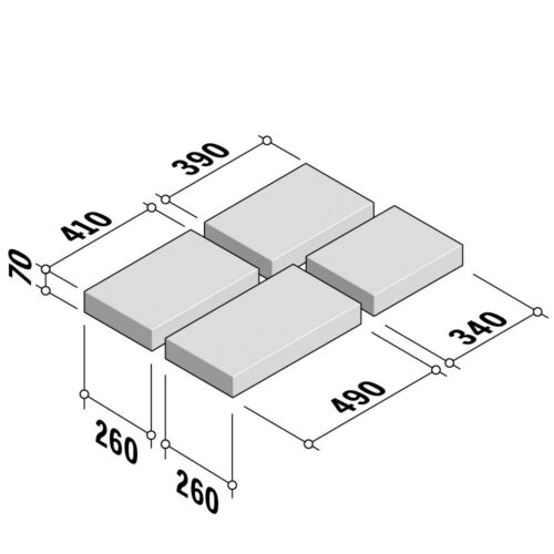 Killeen | 4 size mix | 70mm Thick