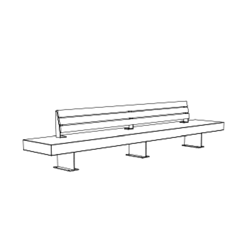 Levit | Backless Bench | 400 Back Rest