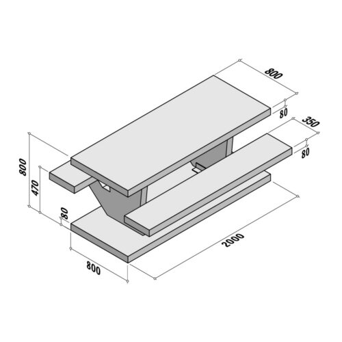 Picnic Sets | Rectangular | 800x800 | L2600