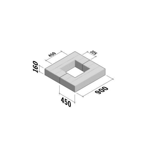 Planum Tree Surround | S | 900x450x160