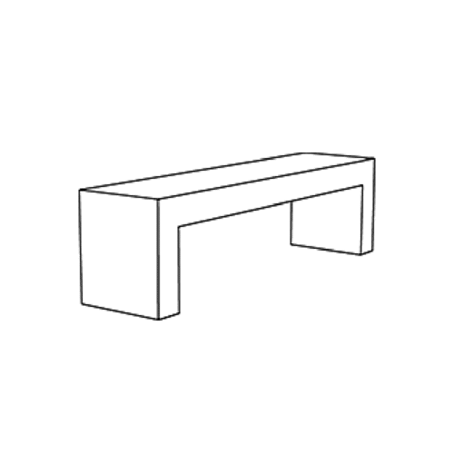 Portic | Backless Bench | 160