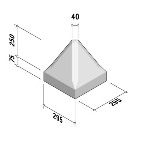 Pyramid Block | 300 | 300x300x320