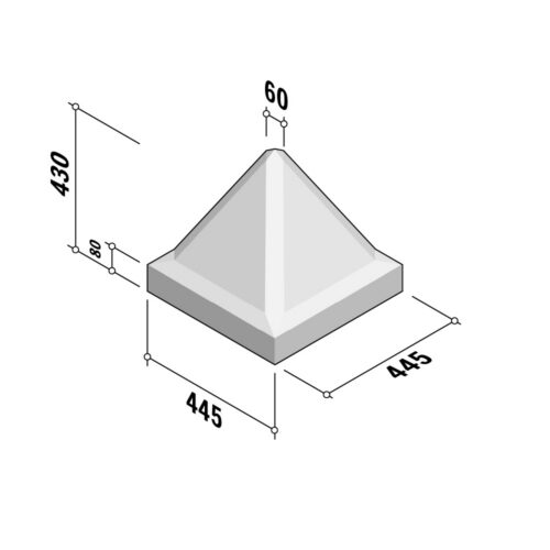 Pyramid Block | 450 | 450x450x430
