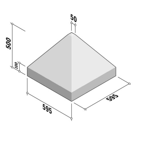 Pyramid Block | 600 | 600x600x500