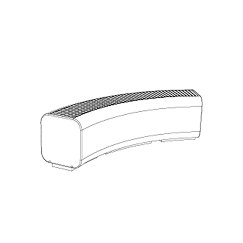 Serp Comfort | Backless Bench | Curve R185