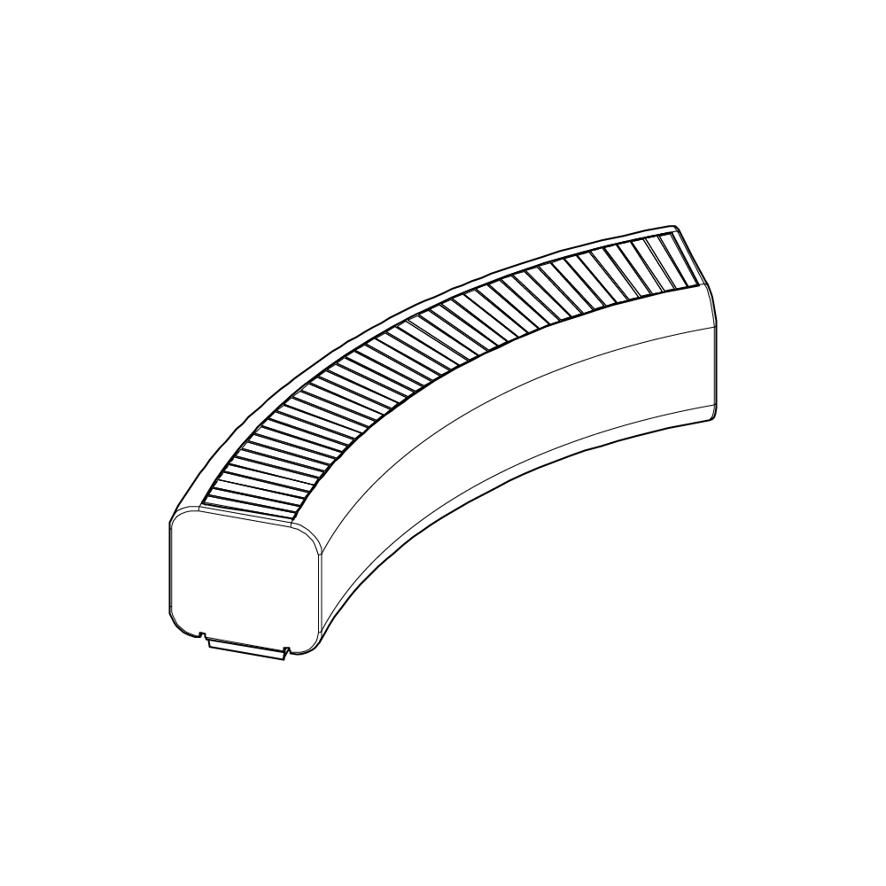 Serp Comfort | Backless Bench | Curve R185
