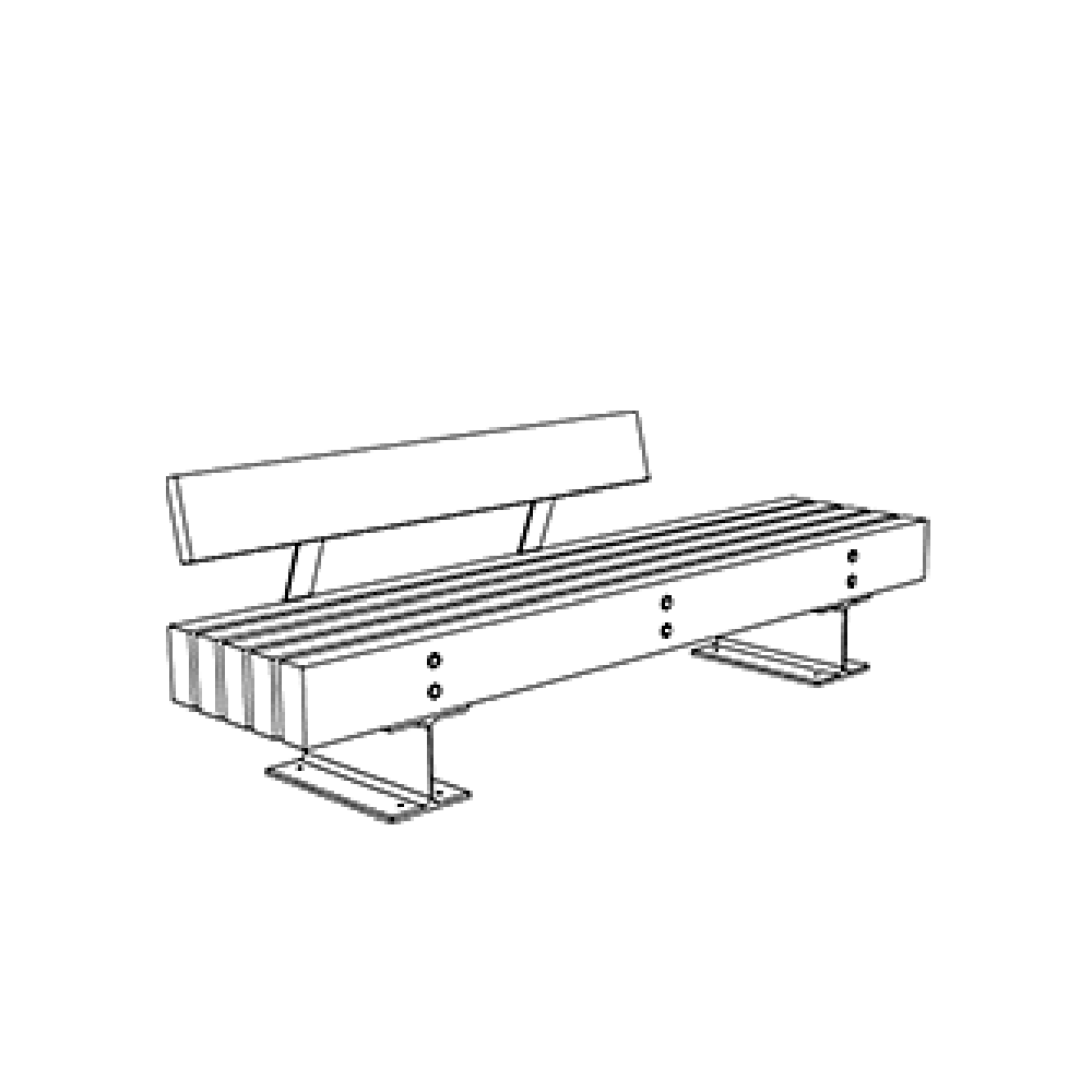 Tramet | Bench | LHS Backrest