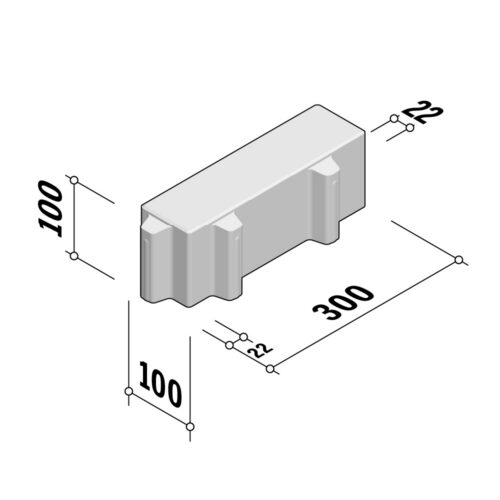 Hydro Lineo | 22 GO 100x300 | 100mm Thick