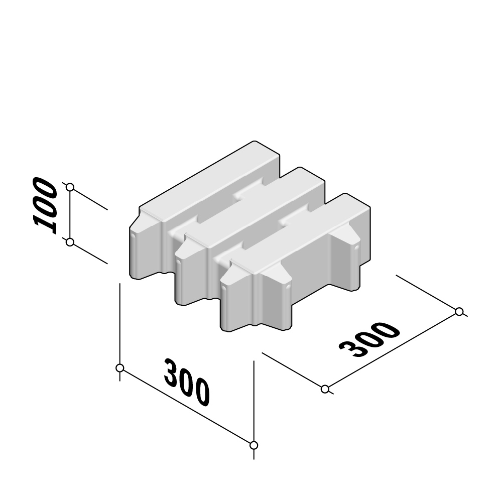 Hydro Lineo | Triple 40 GO 300x300 | 100mm Thick